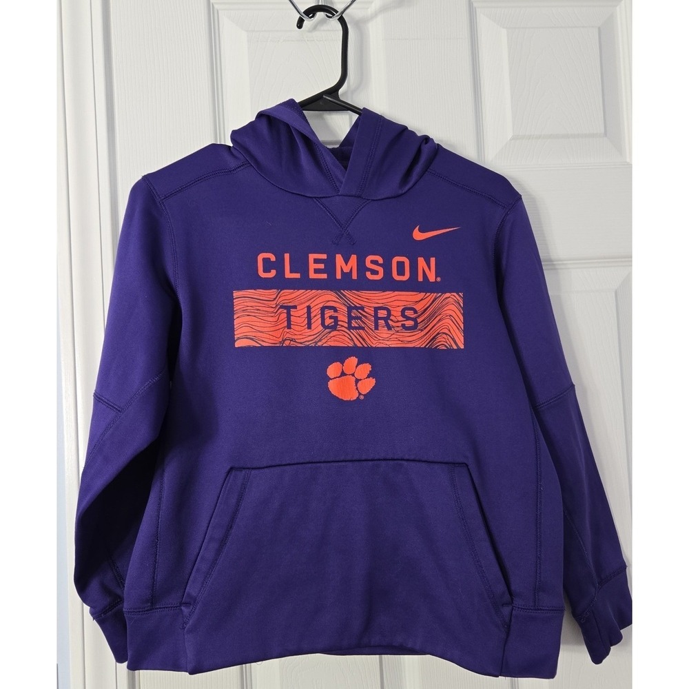Nike Clemson Tigers Unisex Hoodie Size Large‎ Purple